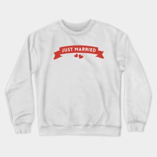 Just Married Crewneck Sweatshirt